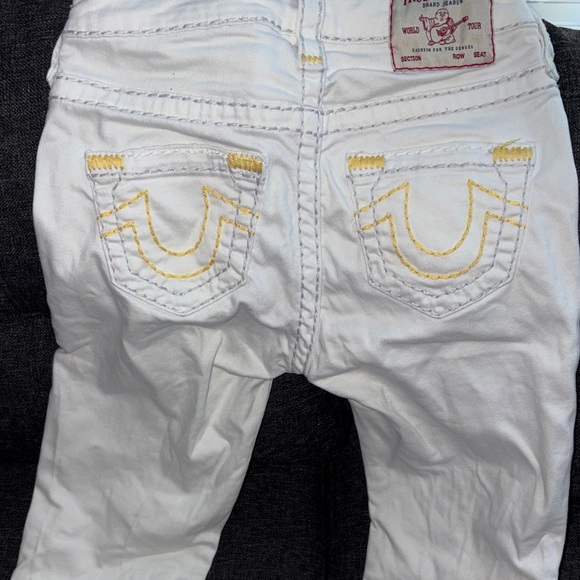 True Religion White Straight Leg Jeans - Picture 1 of 1